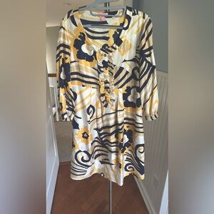 Lilly Pulitzer 100% silk dress  size 12